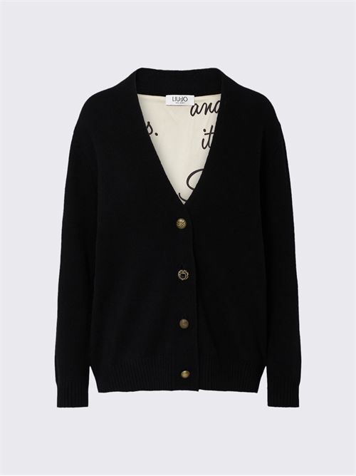 Cardigan in pura lana LIU JO | WF6417MS009/L9456